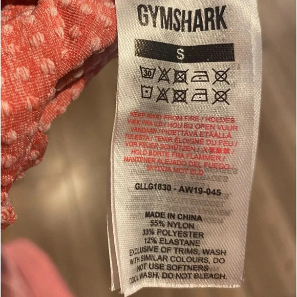 Gymshark Red Vital Seamless Leggings size Small - Picture 5 of 5